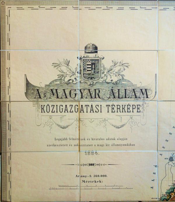 [FLEISCHER,S.]: A Magyar Állam közigazgatási térképe.