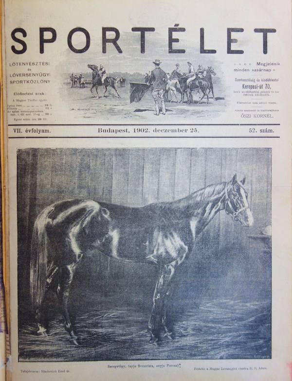SPORTÉLET. VII. évfolyam (1902) 1-52 szám. Teljes.