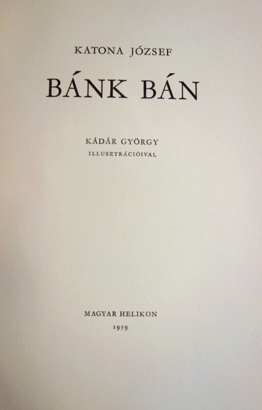 KATONA József: Bánk bán