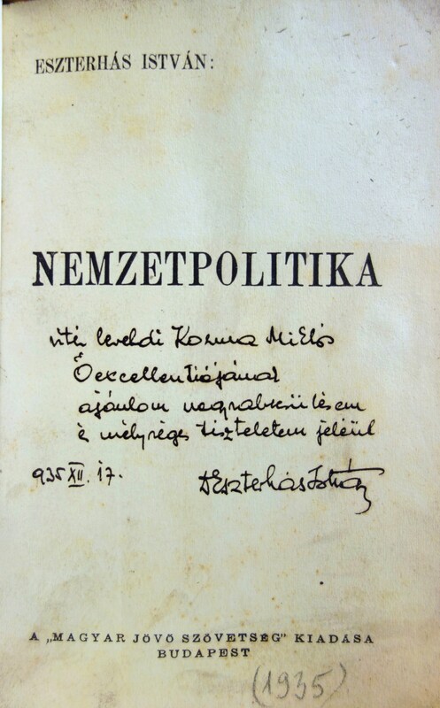 ESZTERHÁS István: Nemzetpolitika