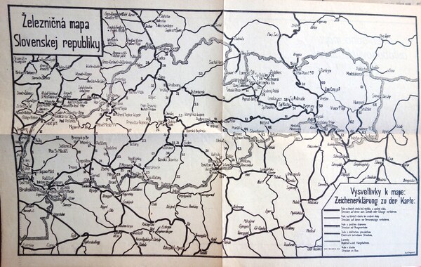 Úradny cestovny poriadok pre zeleznicnú a autobusovú ...1943