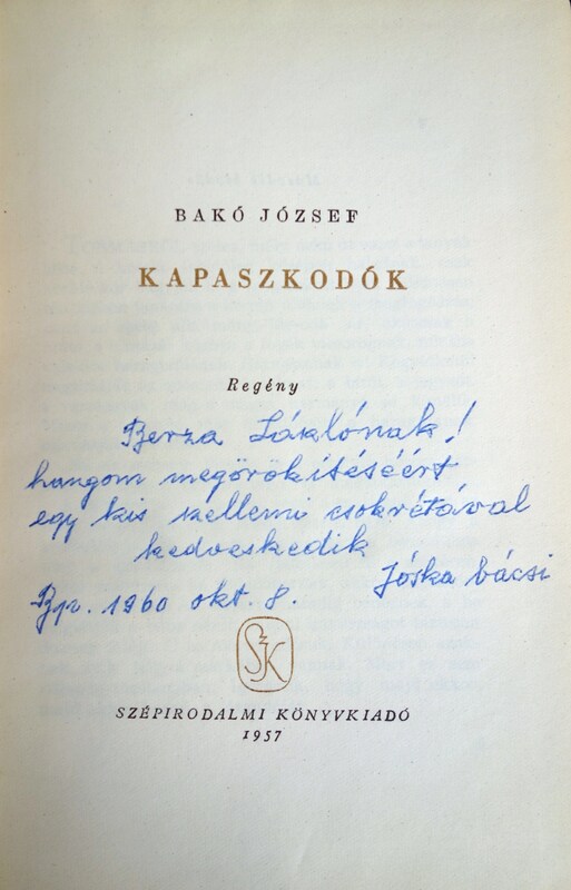 Bakó József: Kapaszkodók