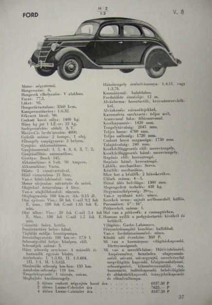 DÉVÁN István (összeáll): Autótipuskönyv ... 1939.