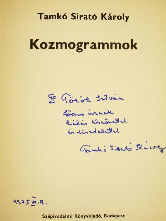 TAMKÓ Sirató Károly: Kozmogrammok