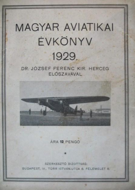 MAGYAR AVIATIKAI ÉVKÖNYV 1929.