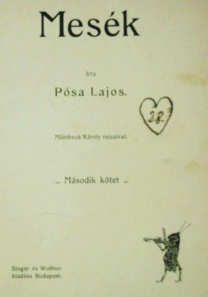 PÓSA Lajos: Mesék. Második kötet.