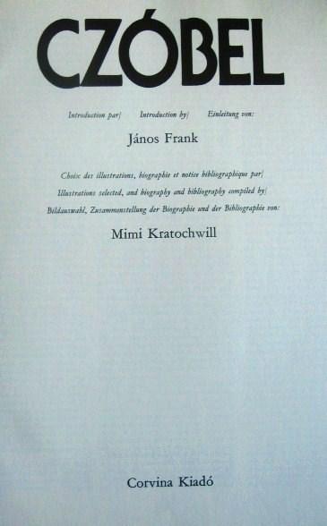 FRANK János - KRATOCHWILL Mimi: CZÓBEL