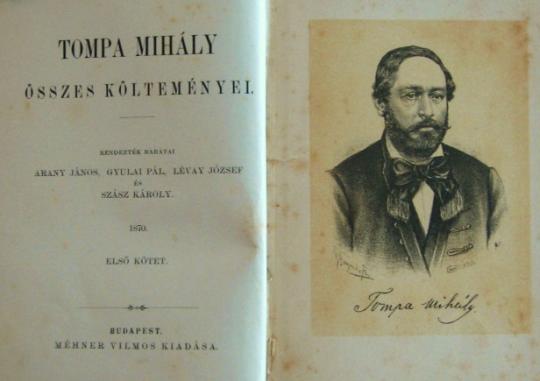 TOMPA Mihály összes költeményei. 1-4 kötet.
