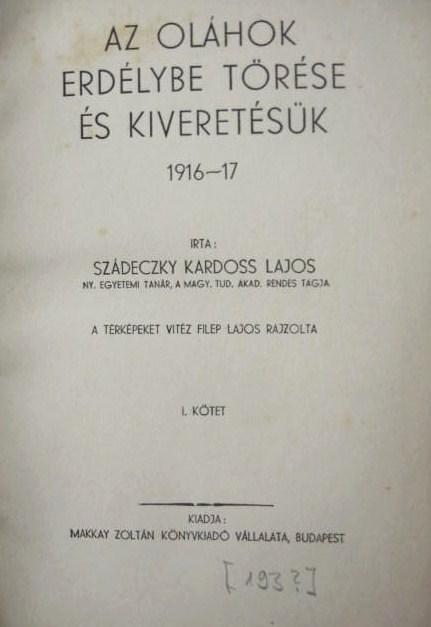 KÓRÉH Endre: A székely hadosztály és dandár története...