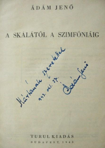 ÁDÁM Jenő: A skálától a szimfóniáig.