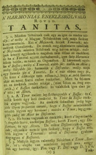 SZENT DÁVID SOLTÁRJAI, mellyek a frantzia nóták ...