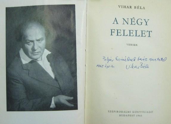 VIHAR Béla: A négy felelet.