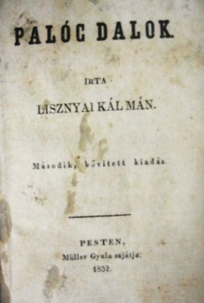 LISZNYAI Kálmán: Palóc dalok.