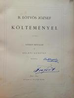 EÖTVÖS József, b[áró]: B. Eötvös József költeményei.
