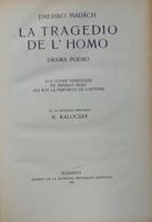 MADÁCH,[Imre] Emeriko: La tragedio de l`homo