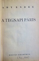 ADY Endre: A tegnapi Páris