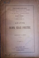 Kenessey Albert: Adatok folyóink vizrajzi ismeretéhez