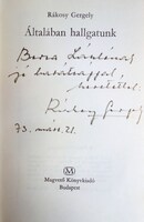 Rákosy Gergely: Általában hallgatunk