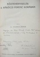 TAKÁCS János,dr: Közteherviselés II. Rákóczi Ferenc korában.