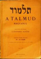 A Talmud magyarul. Ford. LUZSÉNSZKY-[Szentesy] Alfonz